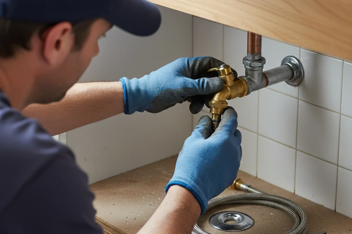 Shutoff valve and fitting work during Repiping in Mica